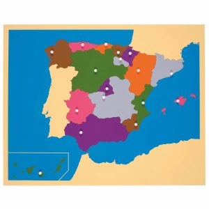 Conjunto Puzzle Mapa de España Montessori