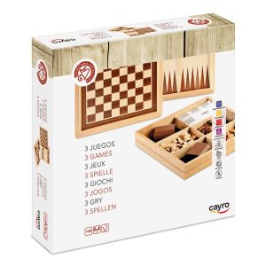 AJEDREZ – DAMAS – BACKGAMMON MARQUETERÍA