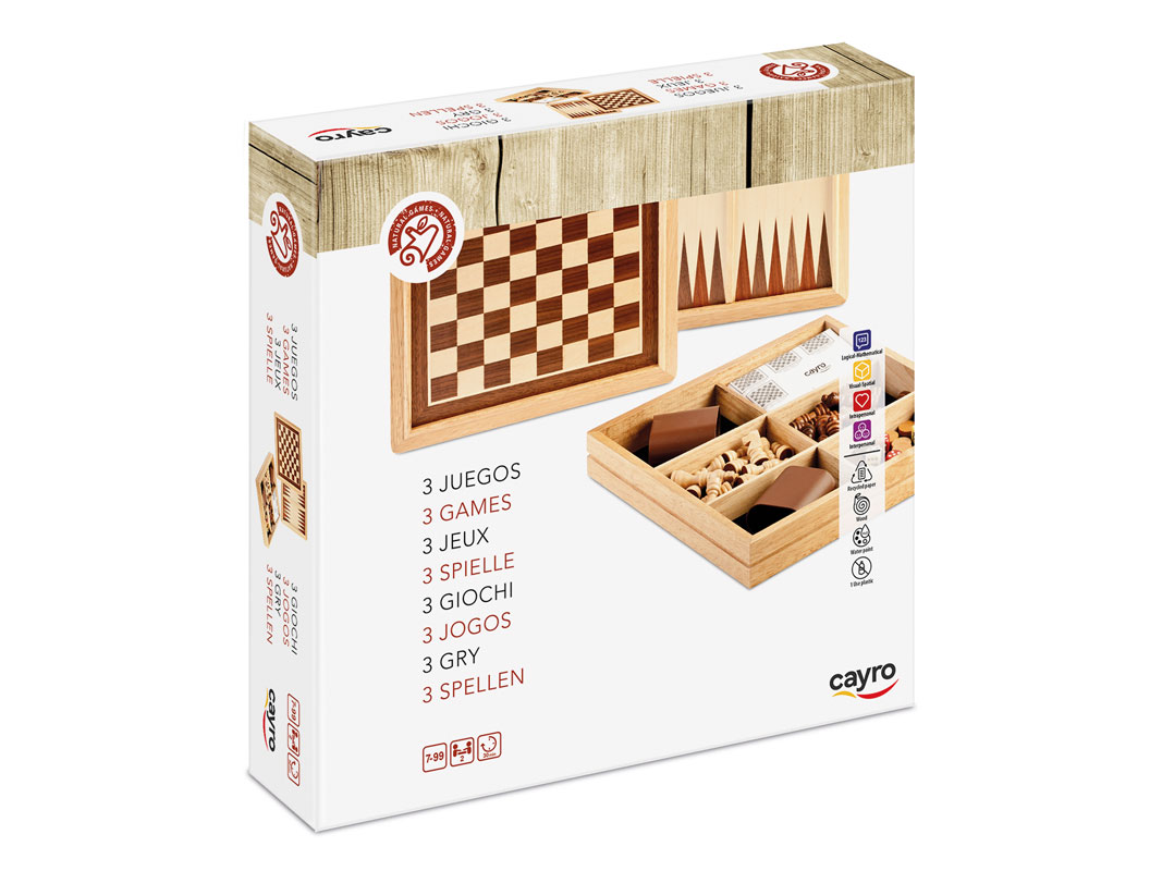 AJEDREZ – DAMAS – BACKGAMMON MARQUETERÍA - Imagen 2