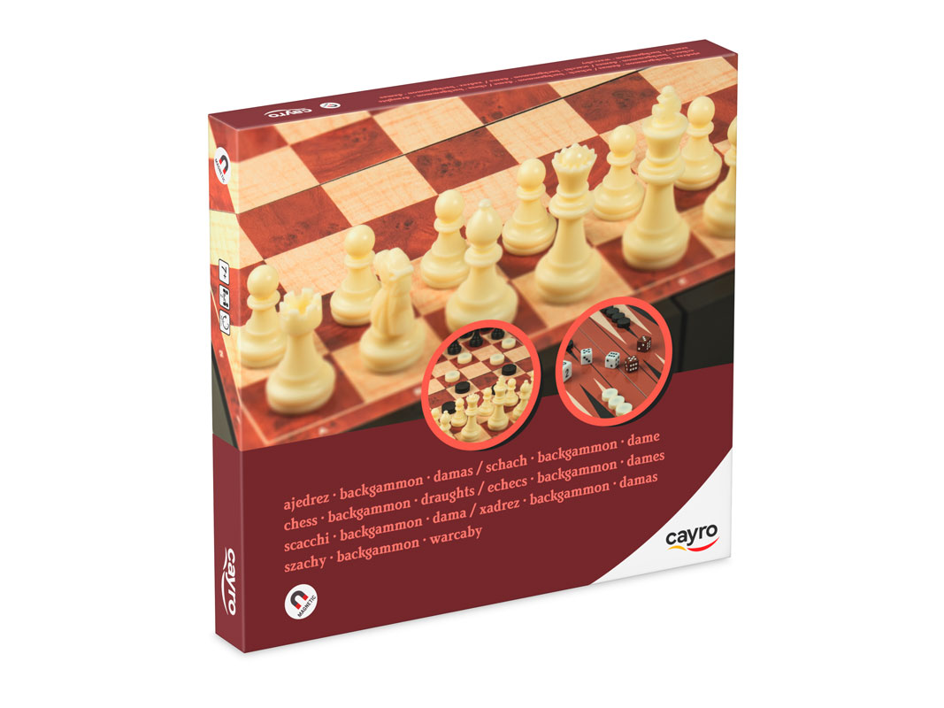AJEDREZ – DAMAS – BACKGAMMON MAGNÉTICO