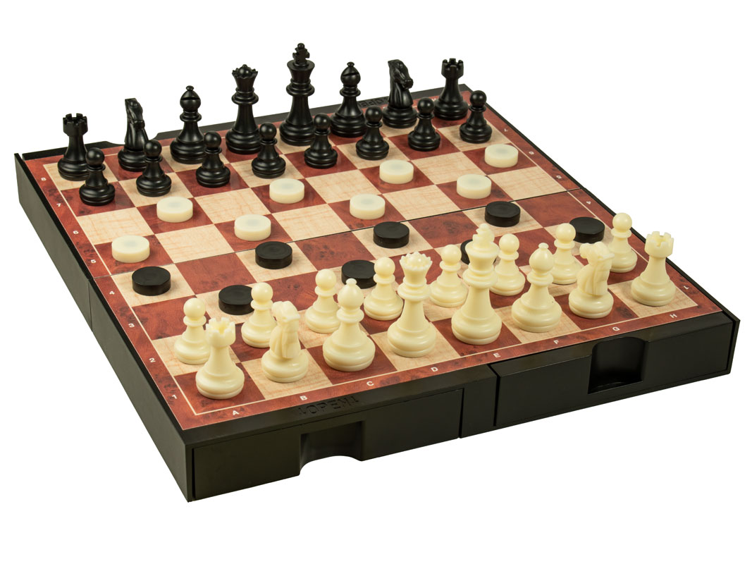 AJEDREZ – DAMAS – BACKGAMMON MAGNÉTICO - Imagen 3