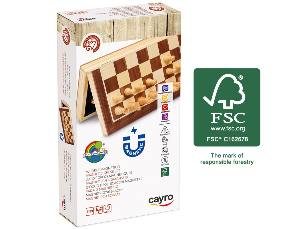 AJEDREZ MAGNÉTICO MARQUETERÍA