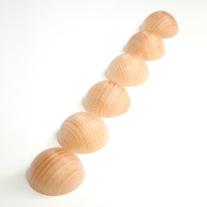 Semiesferas Madera Natural