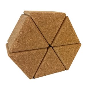 Bloques Construcción Corcho – Triángulos Grandes
