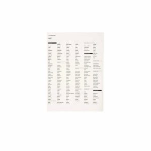 Gabinete de las Partes del Mundo: Etiquetas con Nombres