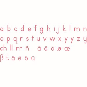 Alfabeto Móvil Pequeño: Letra Imprenta Internacional – Rojo