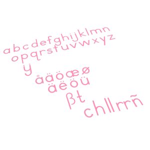 Alfabeto Móvil Mediano: Letra Imprenta Internacional – Rojo