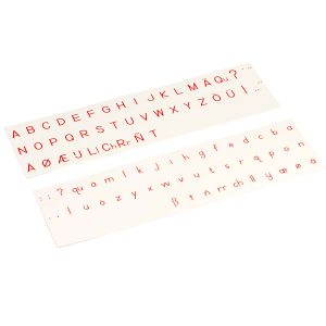 Alfabeto Impreso: Letra Internacional Imprenta – Rojo