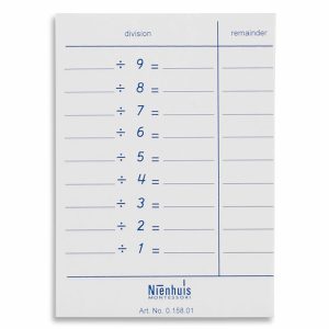 Tablas de la División