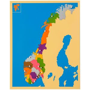 Puzzle Mapa: Noruega