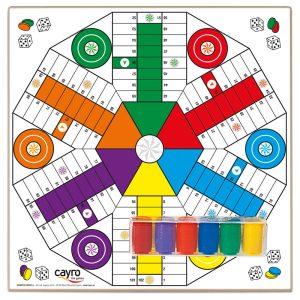 TAB. PARCHÍS 6 – OCA MAD. CON ACC. 40X40 cm