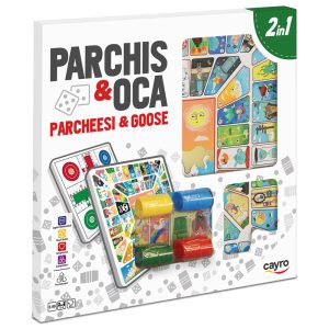 TABLERO PARCHÍS-OCA MADERA CON ACCESORIOS 40X40 CM