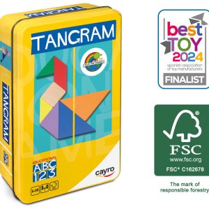 TANGRAM DE MADERA EN CAJA DE METAL