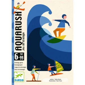 Aquarush - Juego de cartas de estrategia- Djeco - 2 a 4 jugadores  +6 anos